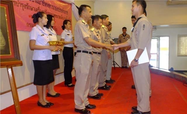 พิธีมอบวุฒิบัตรแก่ผู้สำเร็จการฝึกอบรมอาชีพหลักสูตร “ช่างบำรุงรักษาเครื่องปรับอากาศขนาดเล็ก